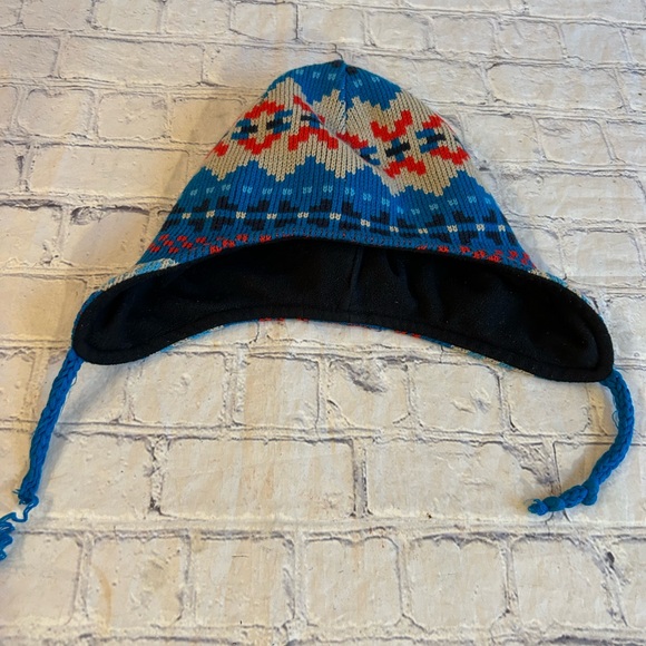COLUMBIA MADE IN TAIWAN YOUTH SIZE 0/S BEANIE HAT BLUE MULTI COLORED - Picture 5 of 8